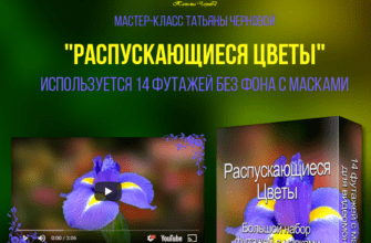 Распускающиеся цветы. Футажи с масками