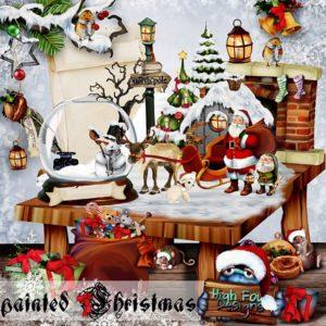 Скрап-набор Painted Christmas