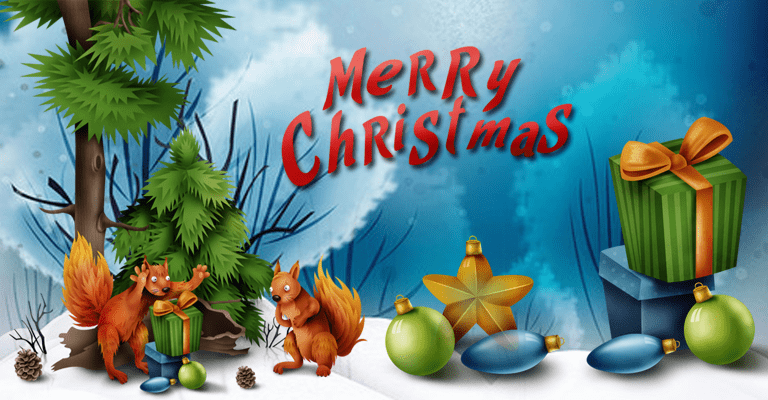 скрап-набор Animals Also Loves Christmas