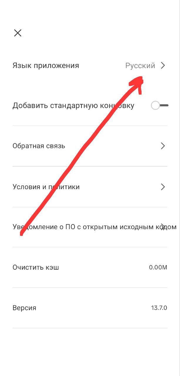 Как русифицировать приложение CapCut
